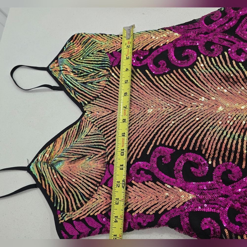 Never Worn- SHEIN Multicolor Sequin Midi Dress - Picture 7 of 17